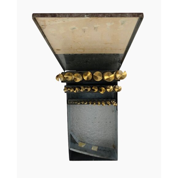 Craftsman 29 Piece Gold Oxide HSS Drill Bit Set Metal Case 1/16" - 1/2" Every 64 - Picture 5 of 10